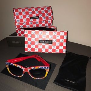 Authentic Dolce & Gabbana Sunglasses-MAMBO ON RED